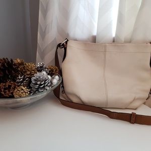 *Final Sale* White crossbody Coach bag
